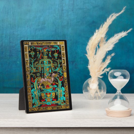 Deksel van Grote Graf van Pakal - Palenque Astrona Fotoplaat (Zijkant)