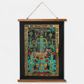 Deksel van Grote Graf van Pakal - Palenque Astrona Hangend Wandkleed (Voorkant)