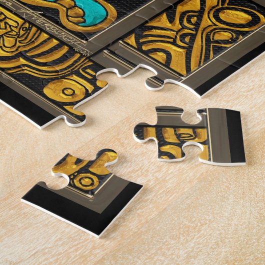 Deksel van Grote Graf van Pakal - Palenque Astrona Legpuzzel (Zijkant)