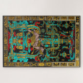 Deksel van Grote Graf van Pakal - Palenque Astrona Legpuzzel (Horizontaal)