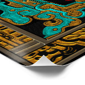 Deksel van Grote Graf van Pakal - Palenque Astrona Perfect Poster (Hoek)