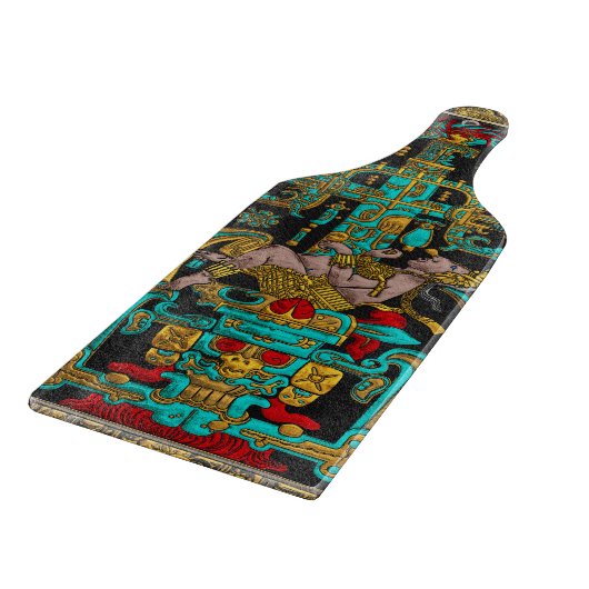 Deksel van Grote Graf van Pakal - Palenque Astrona Snijplank (Hoek)
