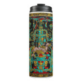 Deksel van Grote Graf van Pakal - Palenque Astrona Thermosbeker (Voorkant)
