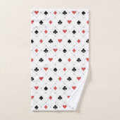 Deksel van kaartenpatroon bad handdoek (Handdoek)