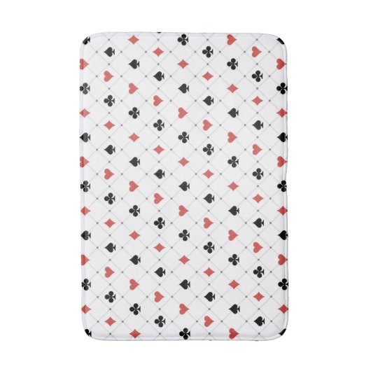 Deksel van kaartenpatroon badmat (Voorkant Verticaal)