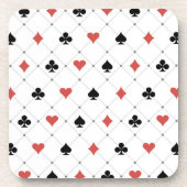 Deksel van kaartenpatroon bier onderzetter (Voorkant)