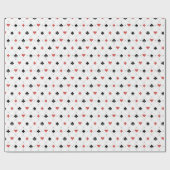 Deksel van kaartenpatroon cadeaupapier (Vlak)