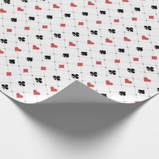 Deksel van kaartenpatroon cadeaupapier (Hoek)