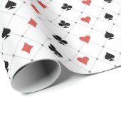 Deksel van kaartenpatroon cadeaupapier (Rol Hoek)