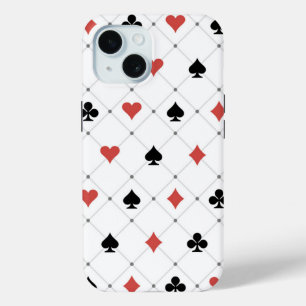 Deksel van kaartenpatroon iPhone 15 case