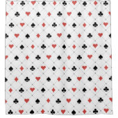 Deksel van kaartenpatroon douchegordijn (Voorkant)