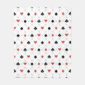 Deksel van kaartenpatroon fleece deken (Voorkant)