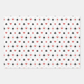 Deksel van kaartenpatroon inpakpapier vel (Voorkant 3)