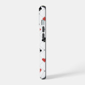 Deksel van kaartenpatroon iPhone 15 case (Linkerkant)