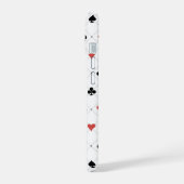 Deksel van kaartenpatroon iPhone 15 case (Linkerkant)