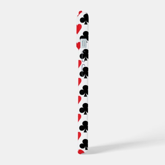 Deksel van kaartenpatroon iPhone 15 case (Linkerkant)