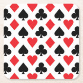 Deksel van kaartenpatroon kartonnen onderzetters (Voorkant)