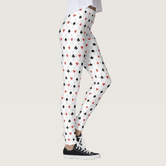 Deksel van kaartenpatroon leggings (Rechts)