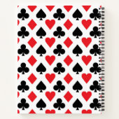 Deksel van kaartenpatroon notitieboek (Achterkant)