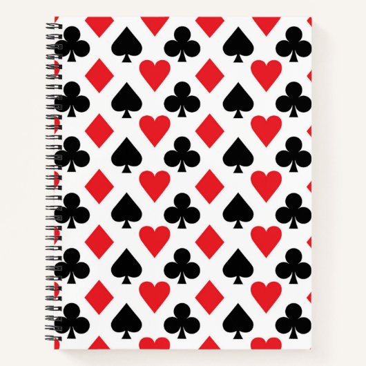 Deksel van kaartenpatroon notitieboek (Voorkant)