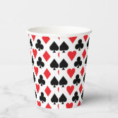 Deksel van kaartenpatroon papieren bekers (Rechts)