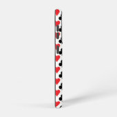 Deksel van kaartenpatroon samsung galaxy hoesje (Rechterkant)