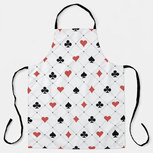 Deksel van kaartenpatroon schort (Voorkant)