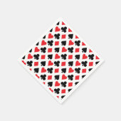 Deksel van kaartenpatroon servet (Hoek)