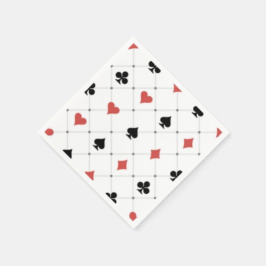 Deksel van kaartenpatroon servet (Hoek)