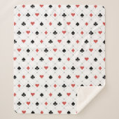 Deksel van kaartenpatroon sherpa deken (Voorkant)