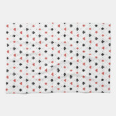 Deksel van kaartenpatroon theedoek (Horizontaal)