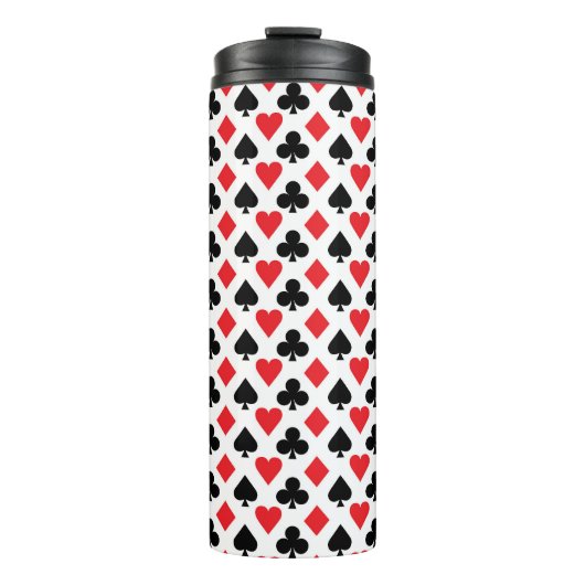 Deksel van kaartenpatroon thermosbeker (Voorkant)