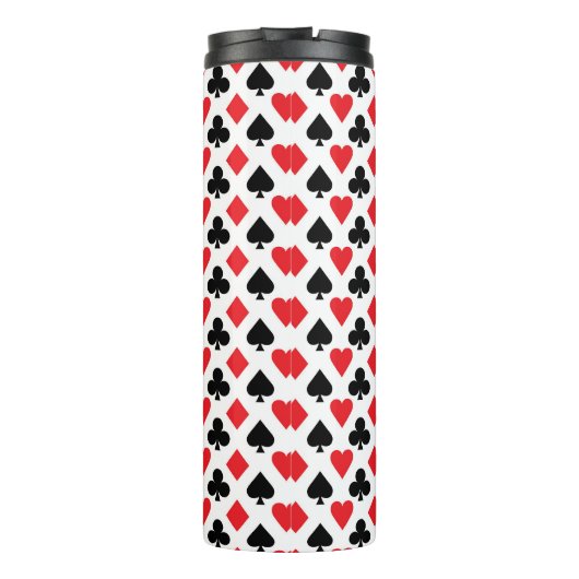 Deksel van kaartenpatroon thermosbeker (Achterkant)
