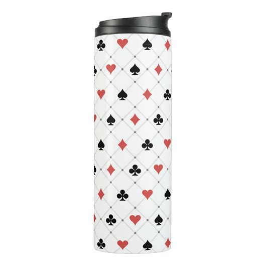 Deksel van kaartenpatroon thermosbeker (Gedraaid links)