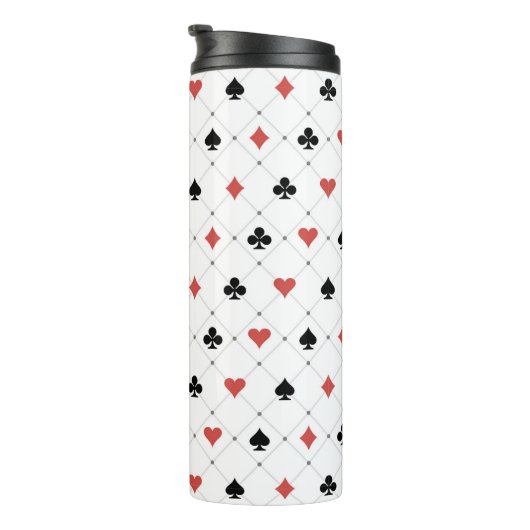 Deksel van kaartenpatroon thermosbeker (Geroteerd rechts)