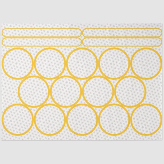 Deksel van koningin Bee Honey Jar Topper Tissuepapier (Voorkant)