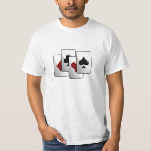Deksel van speelkaarten t-shirt