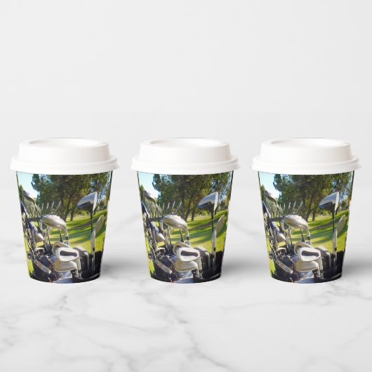 Deksel vol Golfclusters, papierbekertjes Papieren Bekers (Multi)