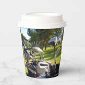 Deksel vol Golfclusters, papierbekertjes Papieren Bekers (Voorkant)