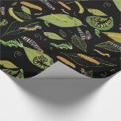 Dekselaar en bladeren, prachtige tuinkunst cadeaupapier (Hoek)