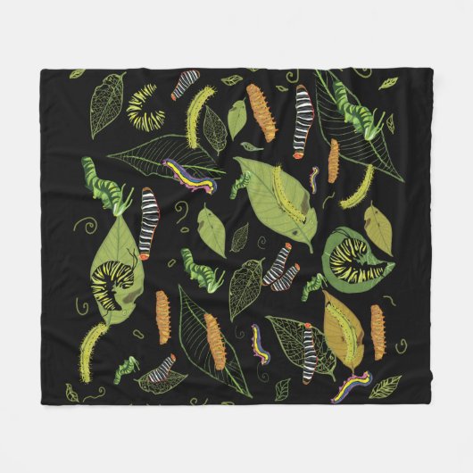 Dekselaar en bladeren, prachtige tuinkunst fleece deken (Voorkant (Horizontaal))