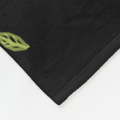 Dekselaar en bladeren, prachtige tuinkunst fleece deken (Hoek)