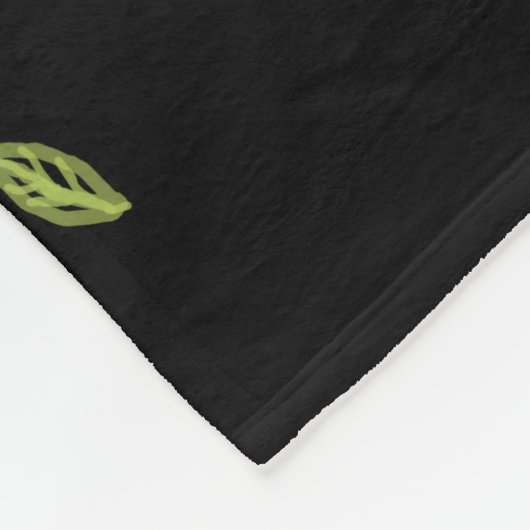 Dekselaar en bladeren, prachtige tuinkunst fleece deken (Hoek)