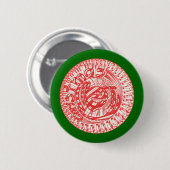 Dekselknopen met snoepjes voor de kerstbal ronde button 5,7 cm (Voorkant /achterkant)