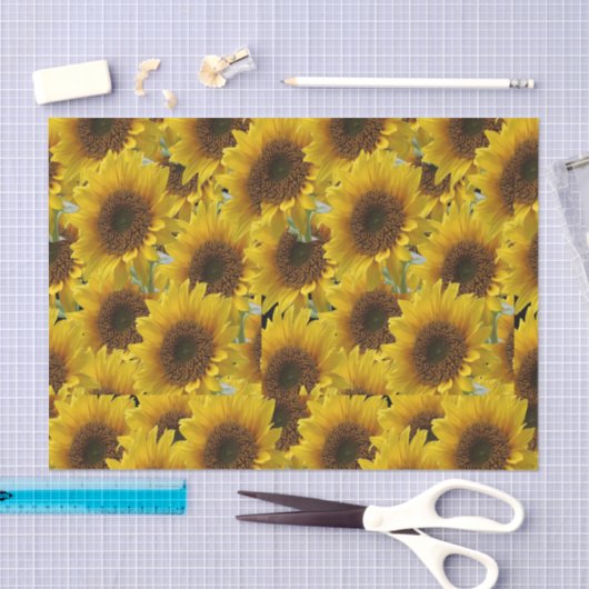Dekselpapier zonnebloemen tissuepapier (Craft)