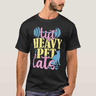 Deksels en gewichten of gym voor het optillen van t-shirt