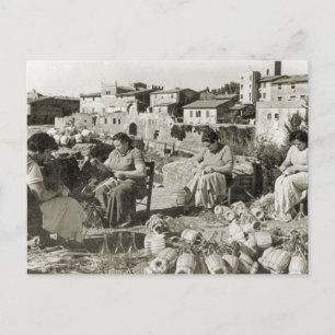 Deksels van Chinese flessen voor wijn Briefkaart