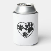 Deksels van rubber en van gesmeed haar blikjeskoeler (Blikje Achterkant)