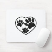 Deksels van rubber en van gesmeed haar muismat (Met muis)