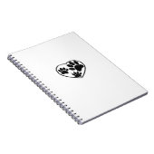 Deksels van rubber en van gesmeed haar notitieboek (Rechterzijde)